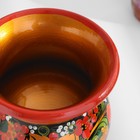 Деревянная ваза сухоцветов, 12×12 см, 600 мл, хохлома - Фото 4