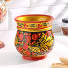 Деревянная ваза сухоцветов, 12×12 см, 600 мл, хохлома - Фото 5