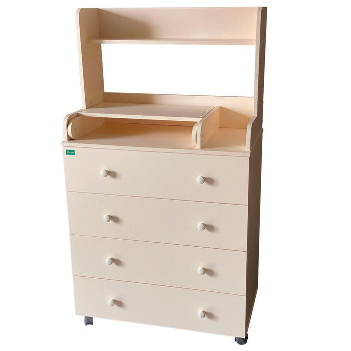 Комод детский с пеленальной доской Palermo Denver, шариковые направляющие, слоновая кость