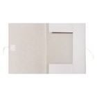 Папка для бумаг с завязками Calligrata, картон мелованный, 440 г/м2, до 200л, белый - Фото 3