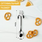 Ложка чайная Magistro «Котик», длина 11.5 см, нержавеющая сталь, серебристая - Фото 2
