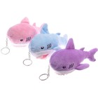 Мягкая игрушка «Акула», на брелоке, 15 см, цвет МИКС - Фото 3