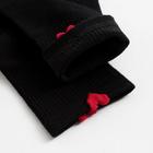 Носки женские MINAKU «Сердечки» цв.черный, размер 22-25 - Фото 2