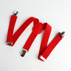 Подтяжки детские «Выбражулька», ширина 2, 5 см, красная - Фото 3