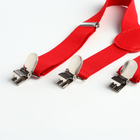 Подтяжки детские «Выбражулька», ширина 2, 5 см, красная - Фото 5