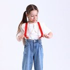 Подтяжки детские «Выбражулька», ширина 2, 5 см, красная - Фото 1