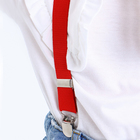 Подтяжки детские «Выбражулька», ширина 2, 5 см, красная - Фото 2