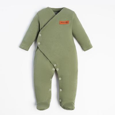 Комбинезон детский «Крошка Я» BASIC LINE, рост 74-80 см, зелёный