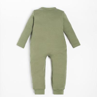 Комбинезон детский «Крошка Я» BASIC LINE, рост 86-92 см, зелёный