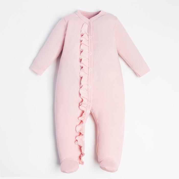 Комбинезон с рюшей Крошка Я, BASIC LINE, рост 68-74 см - Фото 1