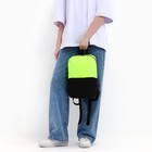 Рюкзак школьный текстильный с карманом, цвет жёлтый/чёрный, 22х13х30 см - Фото 10