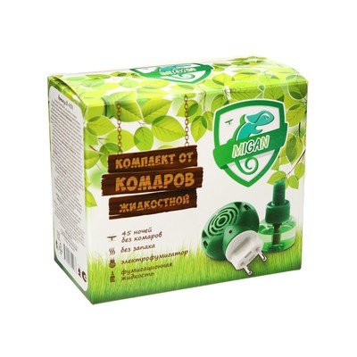 Комплект Migan, от комаров, фумигатор и флакон, 30 мл