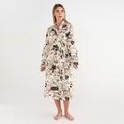 Халат женский удлинённый Этель «Девичник», размер 50-52, вафля 200 г/м², хлопок - Фото 1