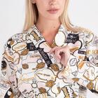 Халат женский удлинённый Этель «Девичник», размер 50-52, вафля 200 г/м², хлопок - Фото 3