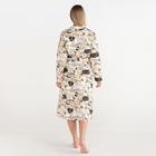 Халат женский удлинённый Этель «Девичник», размер 50-52, вафля 200 г/м², хлопок - Фото 4