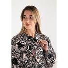 Халат женский удлинённый Этель «Леопард», размер 50-52, вафля 200 г/м², хлопок - Фото 3