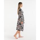 Халат женский удлинённый Этель «Леопард», размер 50-52, вафля 200 г/м², хлопок - Фото 4