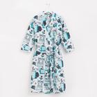 Халат женский Этель «Mint mood» рукав 3/4, размер 50-52, вафля 200 г/м², 100% хлопок - Фото 5