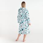 Халат женский удлинённый Этель «Mint mood», размер 50-52, вафля 200 г/м², хлопок - Фото 4