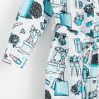Халат женский удлинённый Этель «Mint mood», размер 50-52, вафля 200 г/м², хлопок - Фото 7