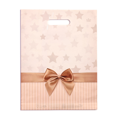 Пакет «Звезды в подарок», полиэтиленовый с вырубной ручкой, 31×40 см, 60 мкм