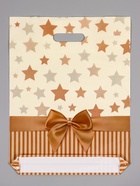 Пакет «Звезды в подарок», полиэтиленовый с вырубной ручкой, 31×40 см, 60 мкм - Фото 3