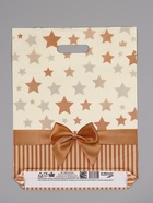 Пакет «Звезды в подарок», полиэтиленовый с вырубной ручкой, 31?40 см, 60 мкм (комплект 50 шт) - фото 65323349