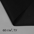 Материал мульчирующий, 5 × 3,2 м, плотность 60 г/м², с УФ-стабилизатором, чёрный - фото 9267511
