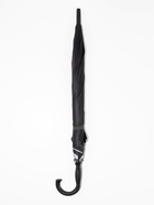 Зонт - трость полуавтоматический «Однотонный», двухслойный, 16 спиц, R=52/60 см, d=104 см, черно-белый - Фото 5