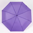 Зонт механический «Однотонный», 3 сложения, 8 спиц, R = 48 см, цвет МИКС - Фото 19