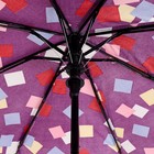 Зонт полуавтоматический, 3 сложения, 8 спиц, R = 48 см, цвет МИКС - Фото 3
