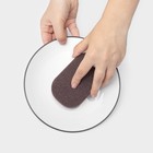 Губка для посуды Доляна «Чудо-губка», чистящая, 12×7.5×3 см - Фото 4