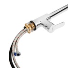 Смеситель для кухни ZEIN Z1300, однорычажный, выдвижной излив, латунь, цвет хром - Фото 8