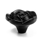 Ручка кнопка ТУНДРА Rose 01, черная - Фото 1