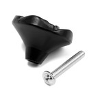 Ручка кнопка ТУНДРА Rose 01, черная 6074966