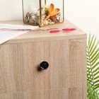 Ручка кнопка ТУНДРА Rose 01, черная 6074966