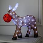 Светодиодная фигура «Мультяшный олень» 45 × 40 × 25 см, акрил, 50 LED, 220 В, свечение белое - фото 8063127