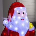 Светодиодная фигура «Дед Мороз» 30×80×40 см, акрил, 40 LED, 8 режимов, 24 В, свечение белое - Фото 3