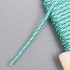 Тесьма декоративная шнур "Голубо-зелёный круглый" намотка 5 м ширина 0,3 см - Фото 3