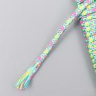 Тесьма декоративная шнур "Яркий разноцветный круглый" намотка 5 м ширина 0,3 см - Фото 3