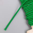 Тесьма декоративная резинка "Зелёная круглая" намотка 4 м ширина 0,2 см - Фото 3
