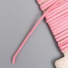 Тесьма декоративная шнур "Замша светло-розовая" намотка 3 м ширина 0,2 см - Фото 3
