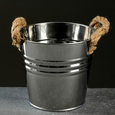 Кашпо "Ведерко Элла" высокое 13х9,5х12см