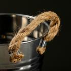 Кашпо "Ведерко Элла" высокое 13х9,5х12см - Фото 2