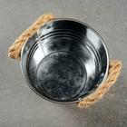 Кашпо "Ведерко Элла" высокое 13х9,5х12см - Фото 3