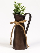 Декоративное кашпо для цветов «Кувшин Ноель», 8×20 см, металл, МИКС - Фото 1