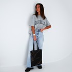 Сумка-шопер «За гранью» 35х0,5х40, отд без молнии, без подкладки, чёрная - фото 24367696