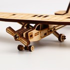 Деревянный конструктор. Cборная модель «Спортивный самолёт» 18 деталей - Фото 4