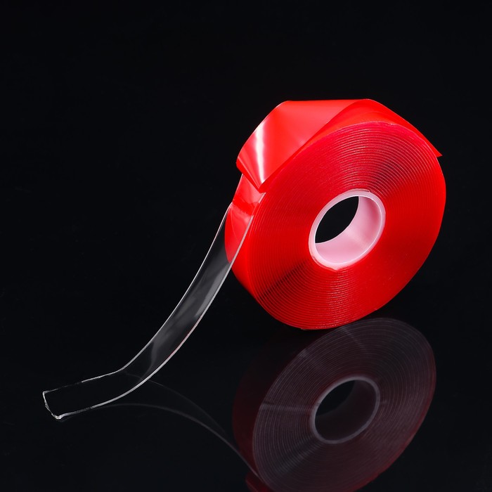 Клейкая лента Torso, прозрачная, двусторонняя, акриловая, 15 мм × 5 м - Фото 1