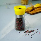 Мельница для специй Доляна «Модерн», 180 мл, 6.5×13 см, жёлтая - Фото 3